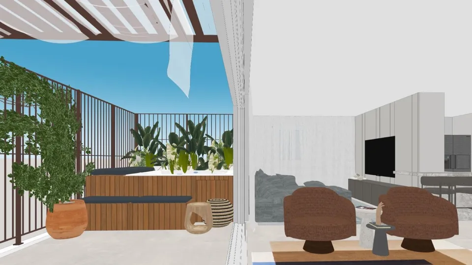 Varanda no SketchUp